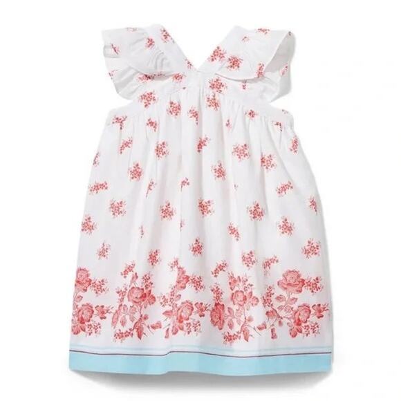 Janie and Jack Other - Janie and Jack Little Girl 100% Cotton Floral Ruffle Strappy Summer Spring Dress
